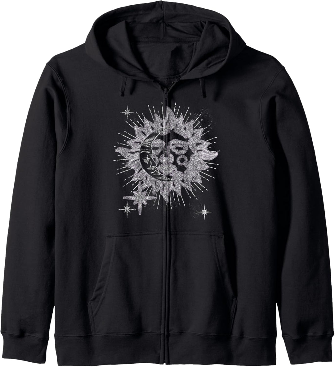 Trendy Textured Celestial Kapuzenjacke