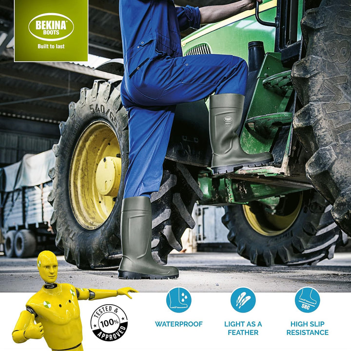 Bekina Agrilite Steplite Easygrip S4 leichte Sicherheitsstiefel wasserdicht für Herren und Damen mit