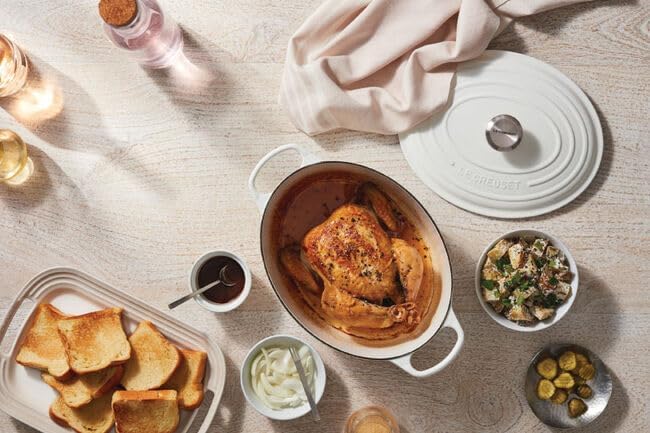 Le Creuset Signature Gusseisen-Bräter mit Deckel, Ø 31 cm, Oval, Für alle Herdarten und Induktion ge