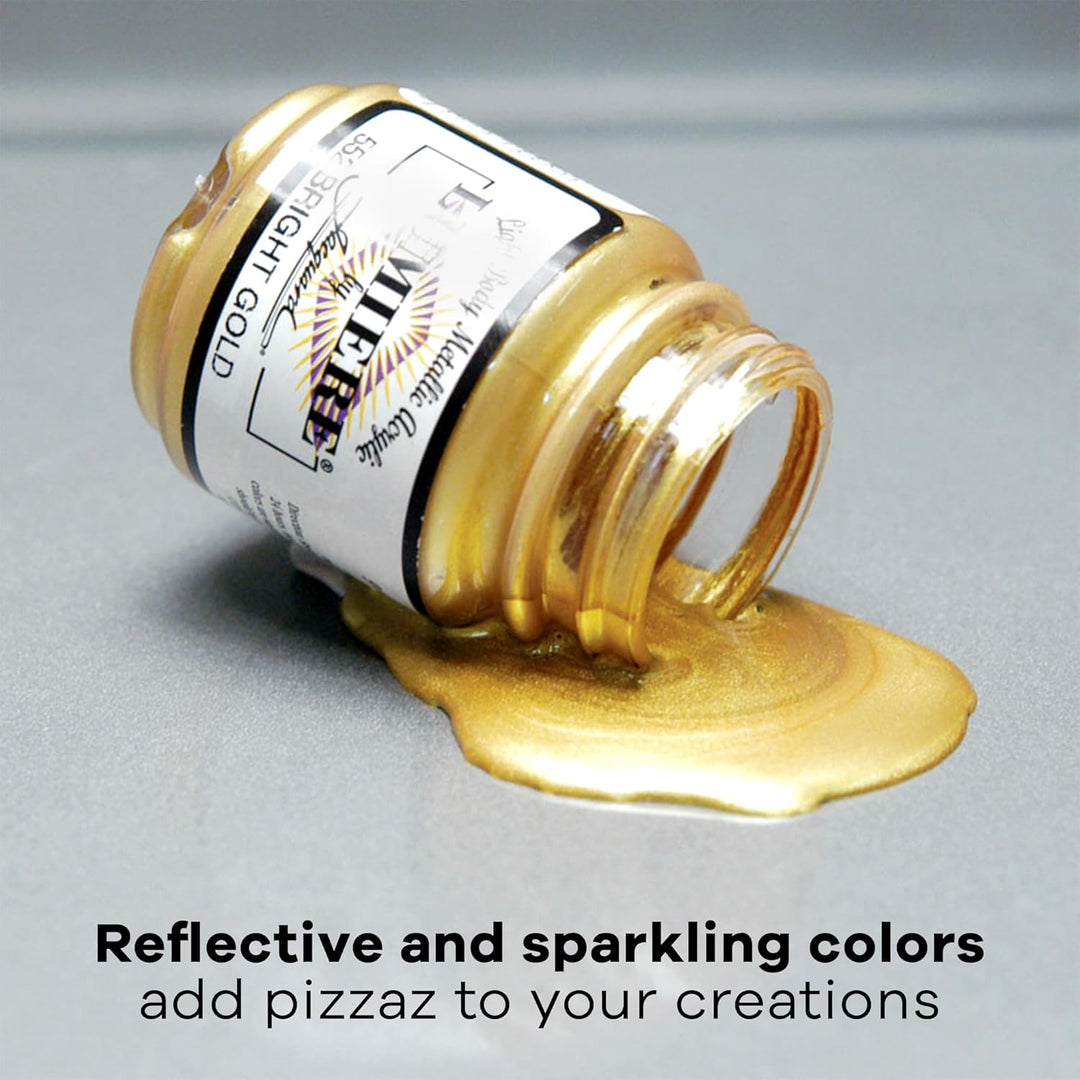 Jacquard Lumiere Acrylfarbe, 64 ml, Metallic-Farbe, mehrfarbig (8 Pack)