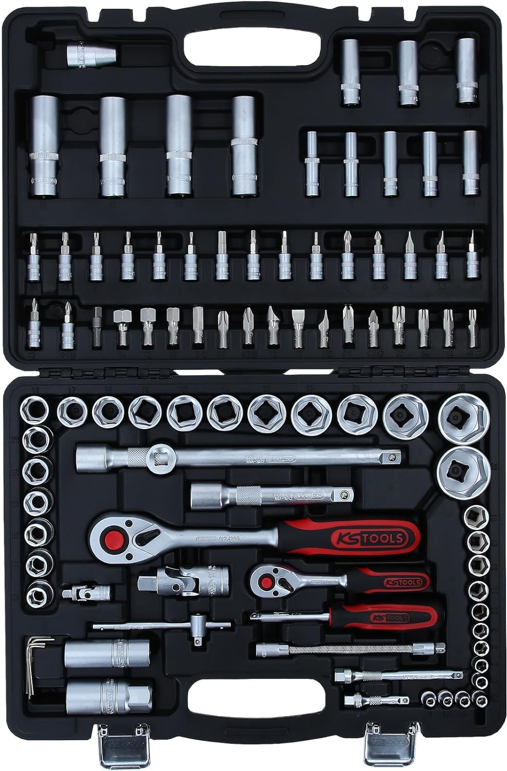 KS Tools 911.0694 1/4"+1/2" Steckschlüssel-Satz, 94-tlg