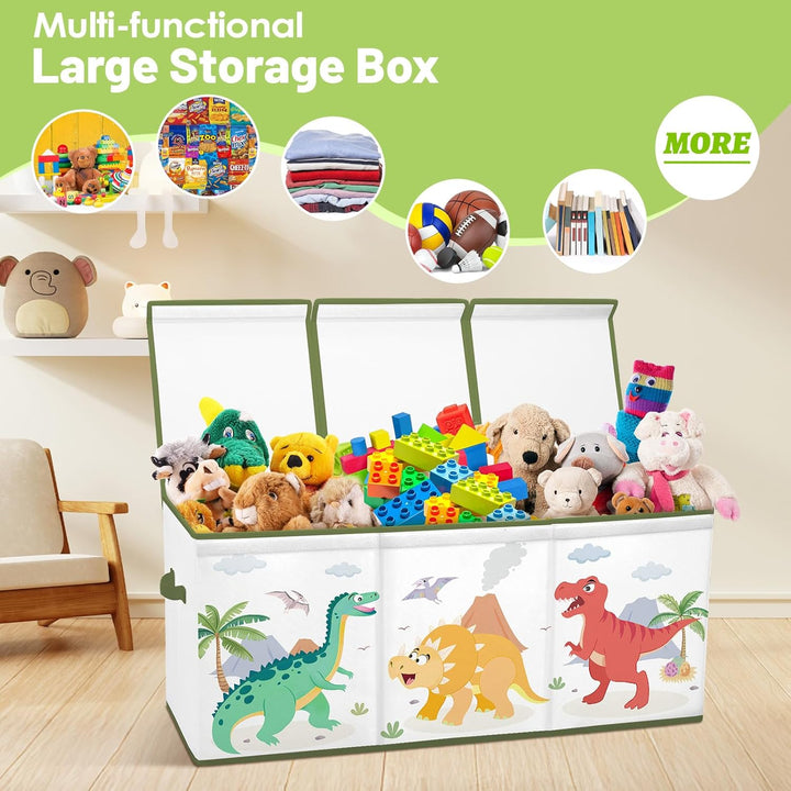 Extra Gross Aufbewahrungsbox, Faltbare Spielzeugkiste mit Deckel&Griff, Oxford spielzeug aufbewahrun