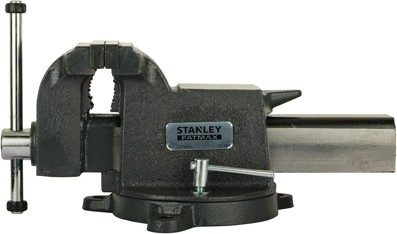 Stanley Maxsteel Schraubstock (schwere Ausführung, 95 mm Ausladung, 125 mm Spannweite, 1800 kg Spann