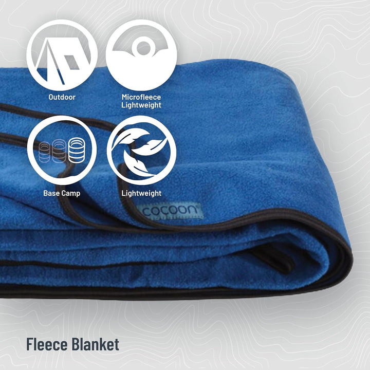 cocoon Herren Premium-Fleece Blanket Reisedecke, Blue Pacific, Regular, Blue Pacific