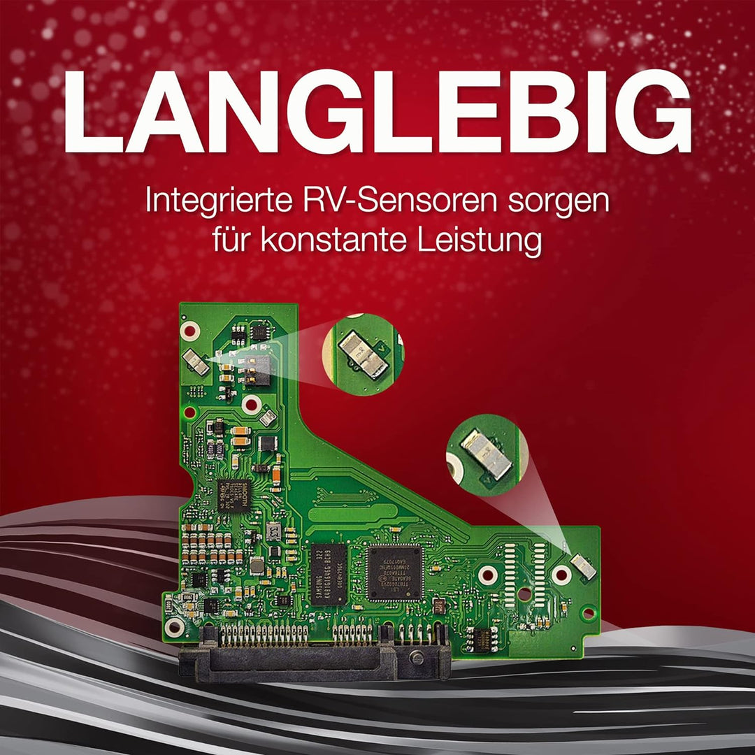 Seagate IronWolf Pro, NAS interne Festplatte 14TB HDD, 3.5 Zoll, 7200 U/Min, CMR, 256 MB Cache, SATA