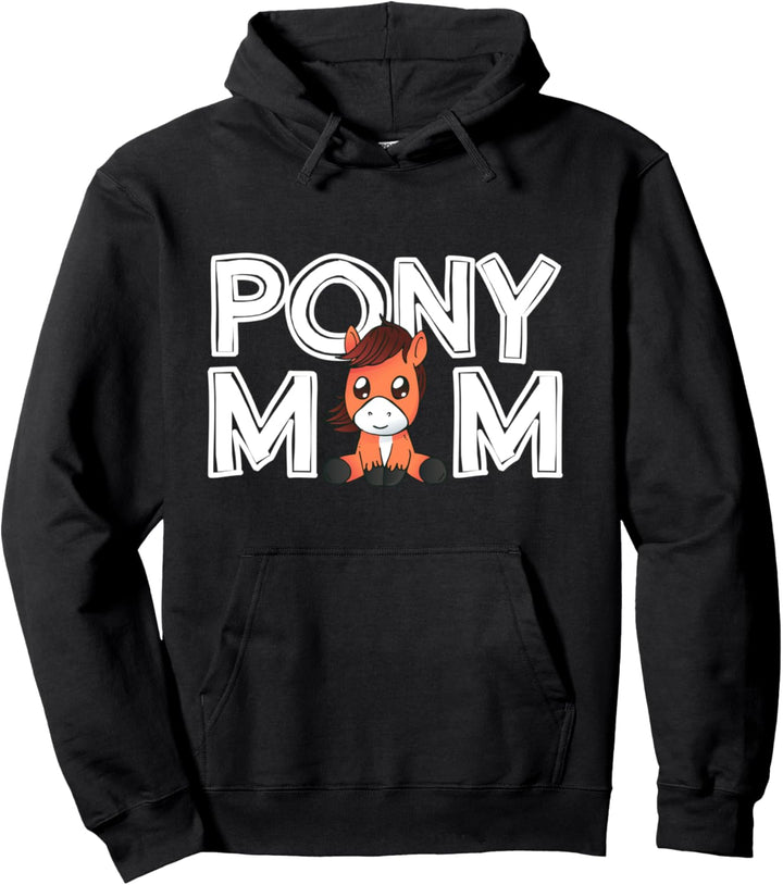 Damen Pony Mom Mama Mutter Muttertags Geschenk Pony Pullover Hoodie