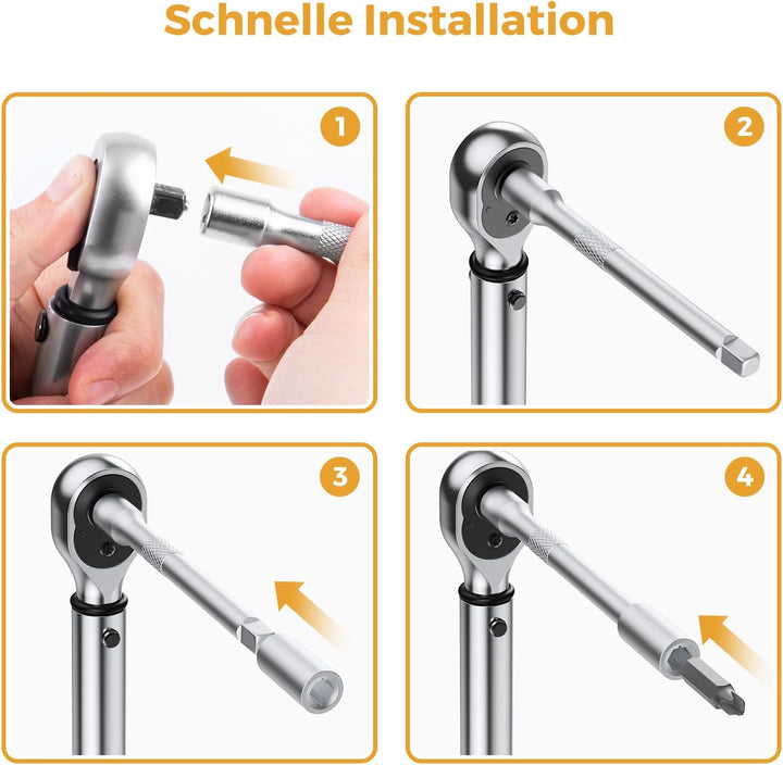 Drehmomentschlüssel Fahrrad,VIGRUE 1/4 Zoll Drehmomentschlüssel 5-25 Nm ±4% Fehlergenauigkeit mit Ve