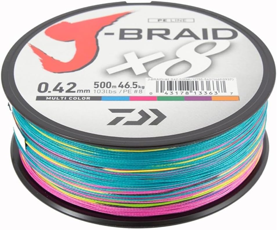 Daiwa J Braid x 8 500 m Mehrfarbig 0.350 mm, 0.350 mm