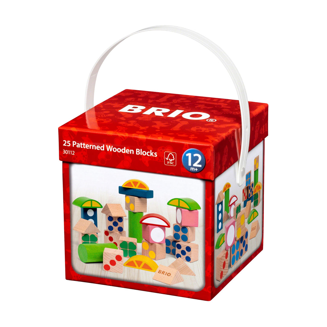 BRIO 30112 Baustein-Box - Farbenfrohe Holzbausteine mit Lernfunktionen in praktischer Aufbewahrungsb