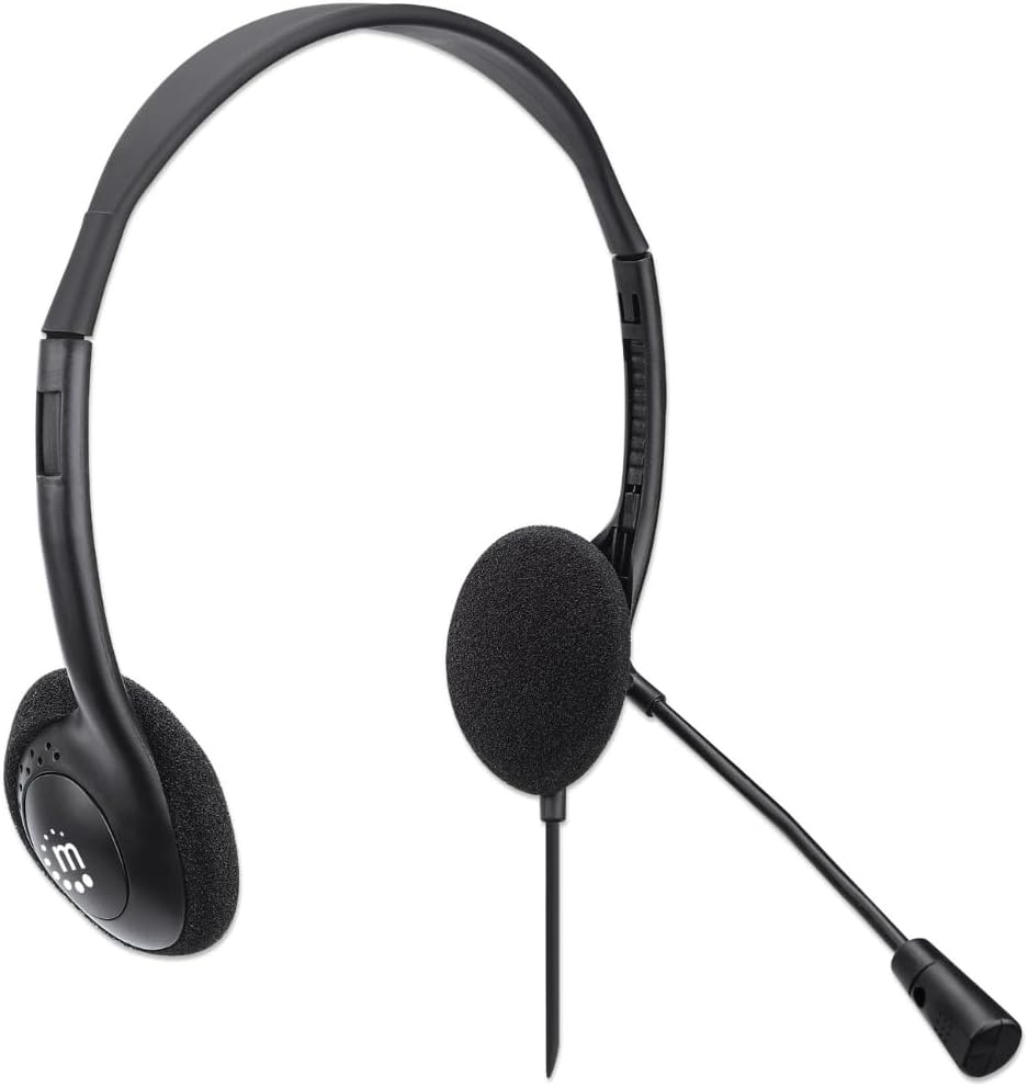 Manhattan Stereo USB-Headset On Ear, schwarz