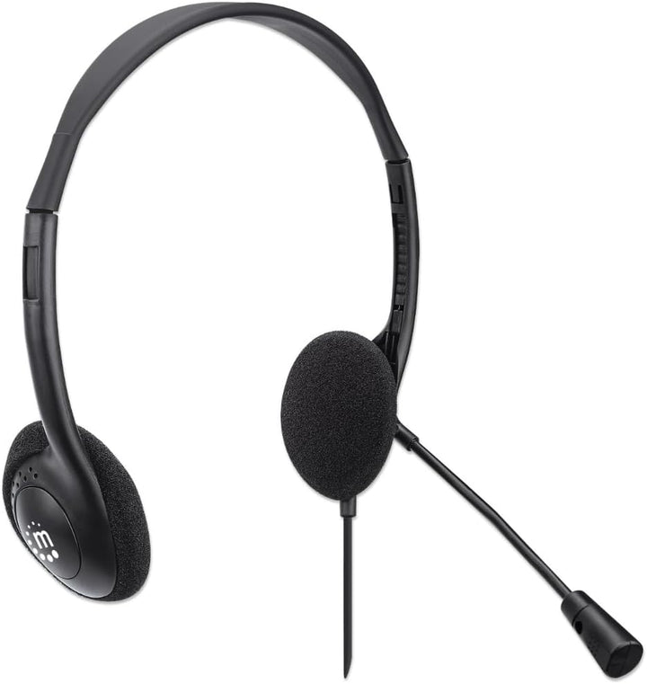 Manhattan Stereo USB-Headset On Ear, schwarz