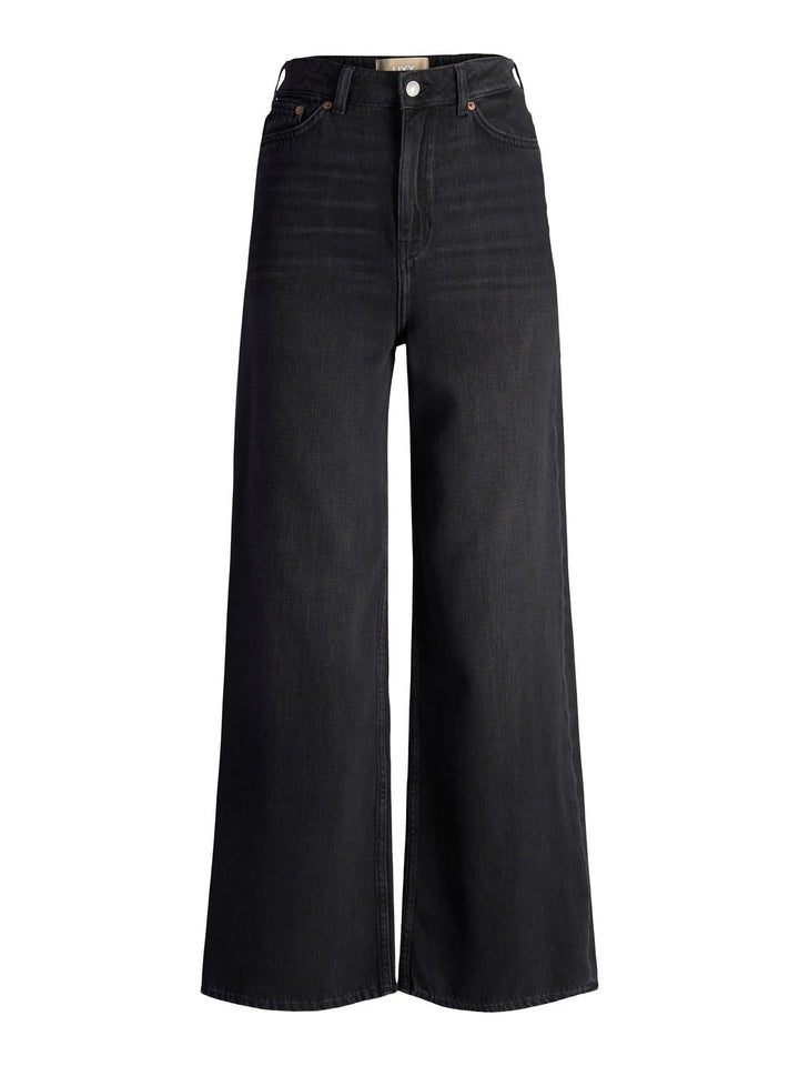 JJXX Female Wide fit Jeans JXTOKYO Wide HW CR6015 26W / 30L Black Denim, 26W / 30L Black Denim