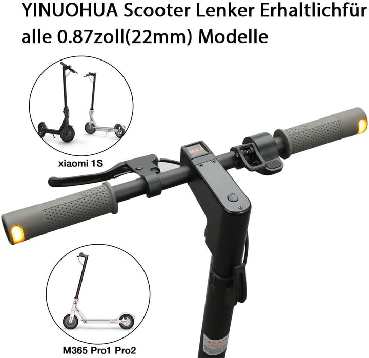 YINUOHUA E Scooter Blinker，Lenkerlicht Lenker mit Blinker Scooter Warnlenker Lenkerwarnleuchte Scoot