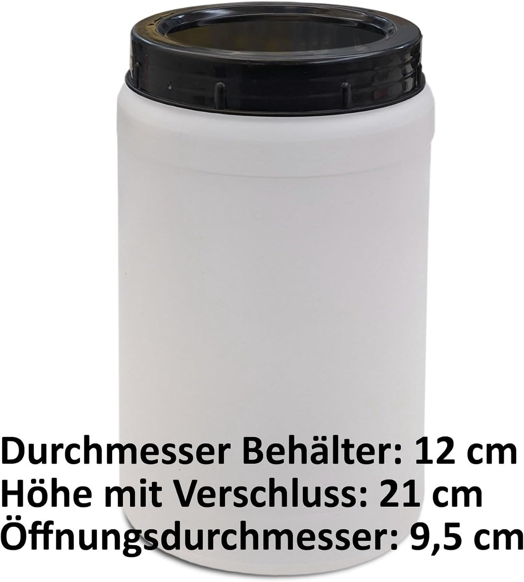 plasteo Vorratsdosen BPA-Frei 4er Set 2 Liter Aufbewahrungsbox Kunststoff mit Deckel 4x2 Liter_Rund,