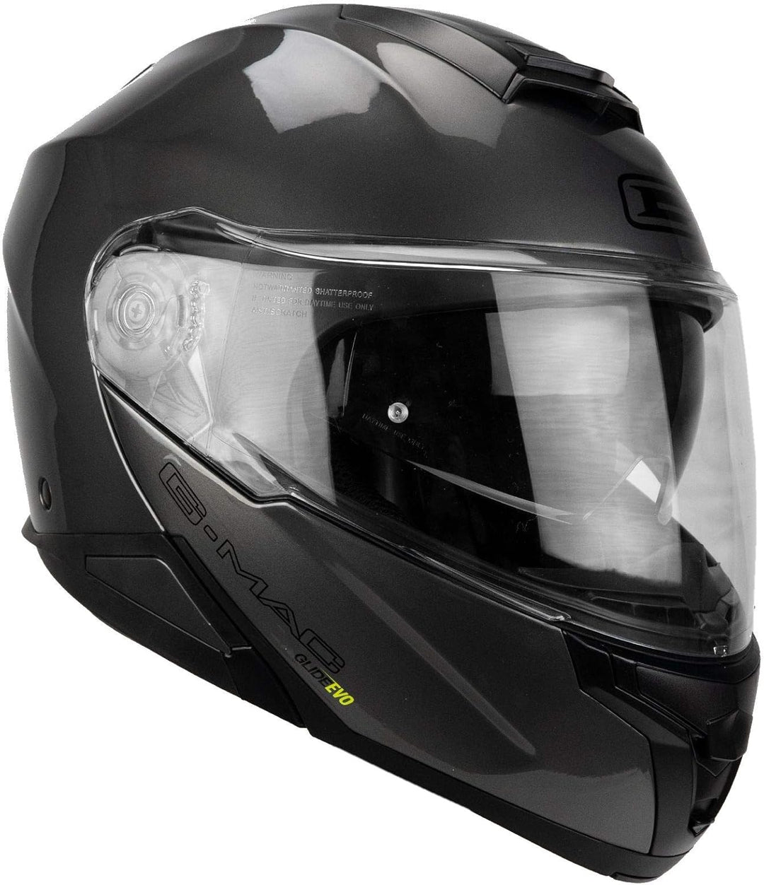 G-MAC Glide Evo Motorradhelm mit doppeltem Visier, modular, hochklappbar, ECE 2205 zugelassen gunmet