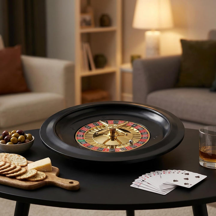 Toyvian Russisches Roulette Tischspielrad -Roulette-Tisch Party-Rad Tischspiel Rad Partyspiel Pokerr