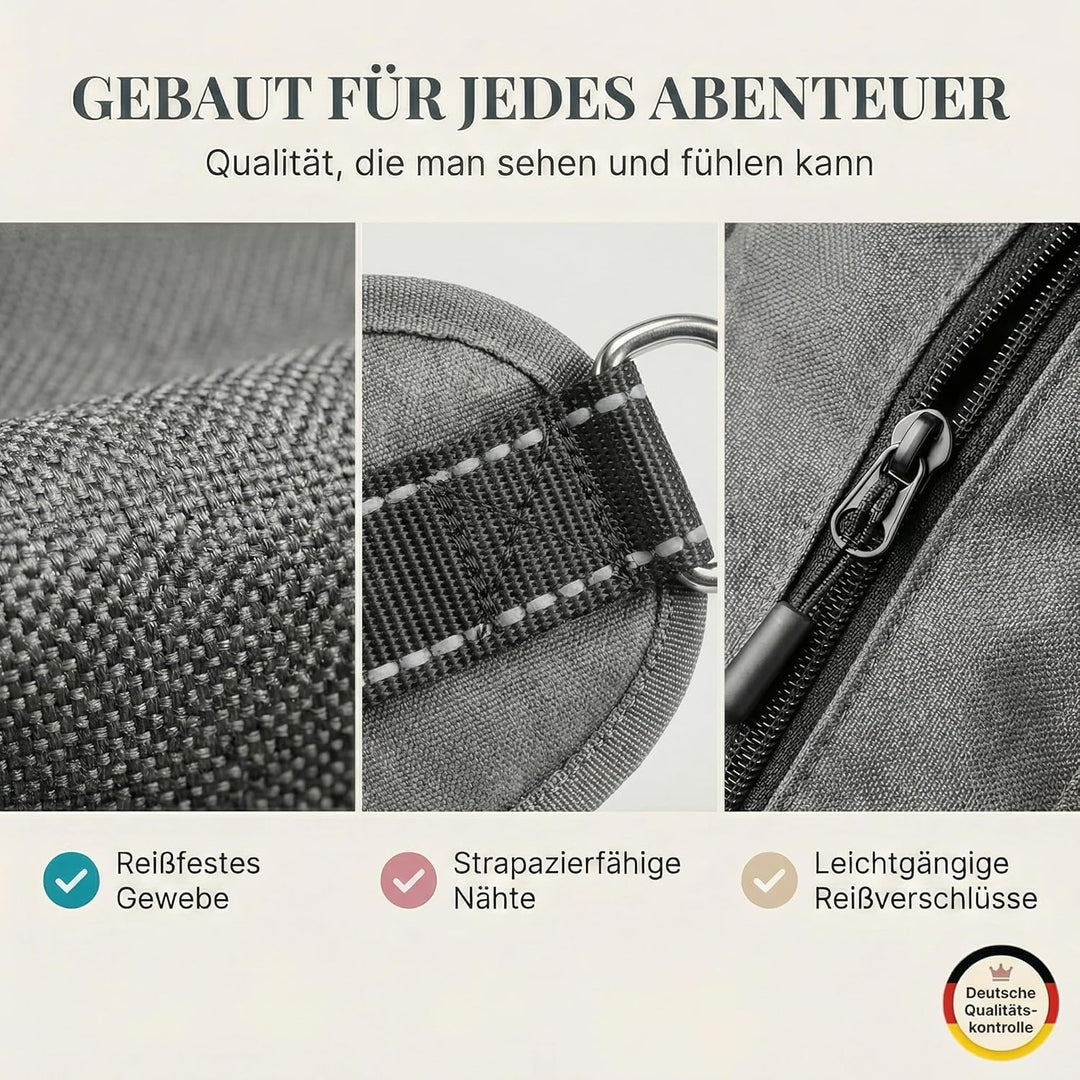 HUND IST KÖNIG Leckerlitasche für Hunde Leckerlis & Hundezubehör - Robuste Bauchtasche Hund - Futter