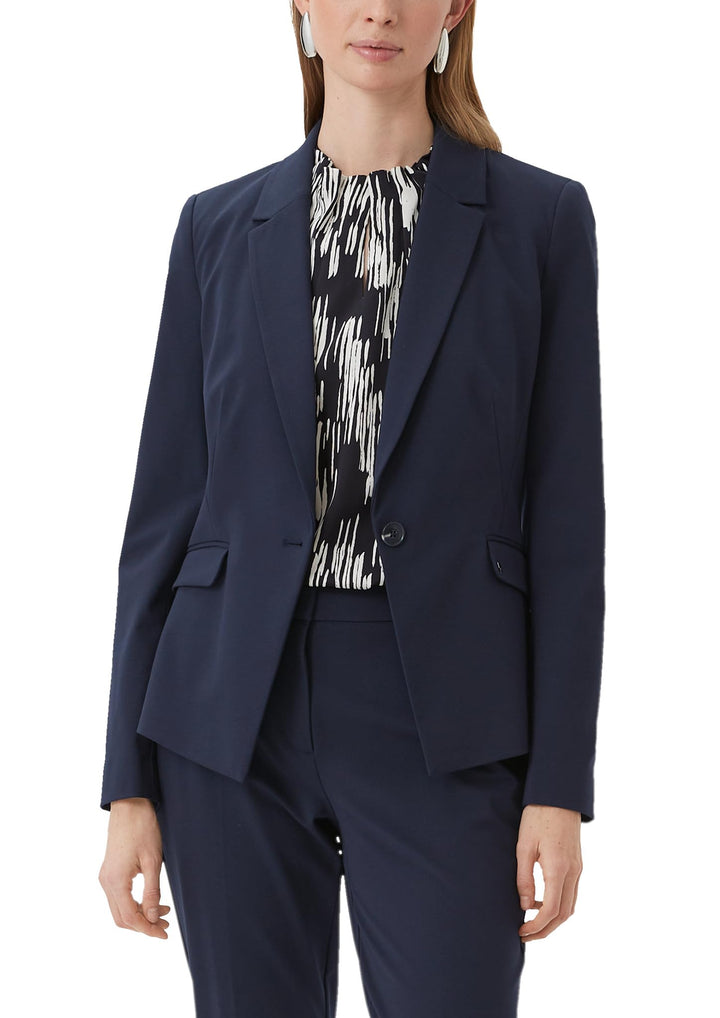 comma Taillierter Blazer aus Viskosemix, 5976