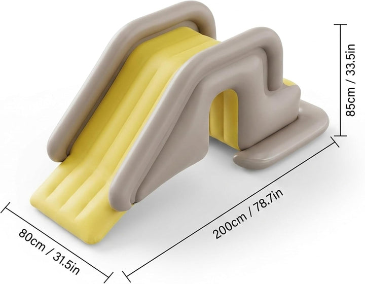 Aufblasbare Poolrutsche, aufblasbarer Ponton mit breiter Wasserbasis, einfacher Aufbau, PVC für drin