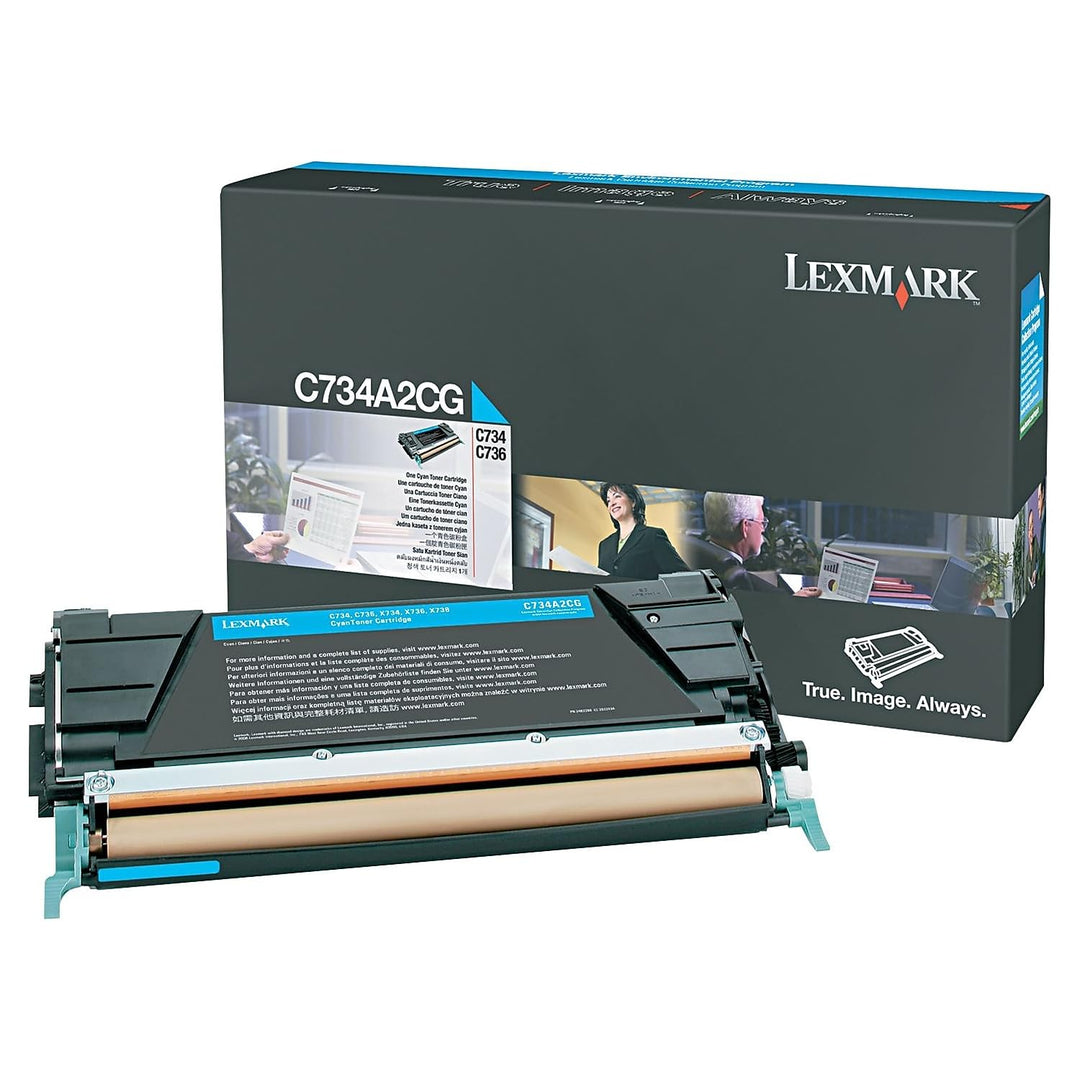 Lexmark C734A2CG C734 / X734 Tonerkartusche 6.000 Seiten, cyan, CYAN