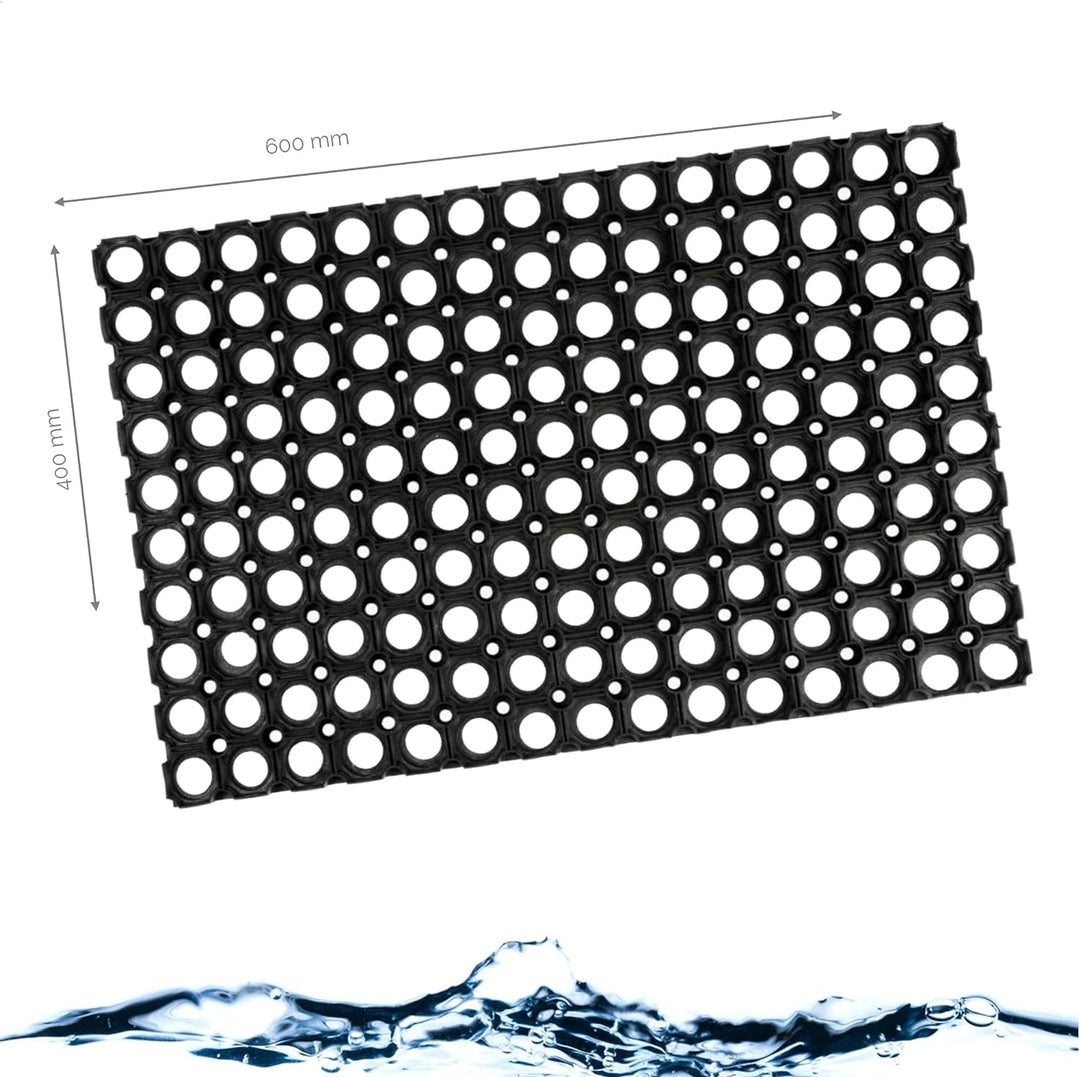 Kerafactum Fussmatte gelochte Fussmatte Fussabtreter Outdoor Teppich Antirutschmatte Schmutzfangmatt