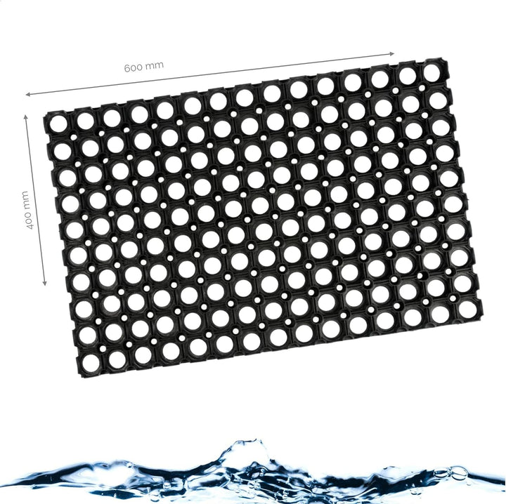 Kerafactum Fussmatte gelochte Fussmatte Fussabtreter Outdoor Teppich Antirutschmatte Schmutzfangmatt
