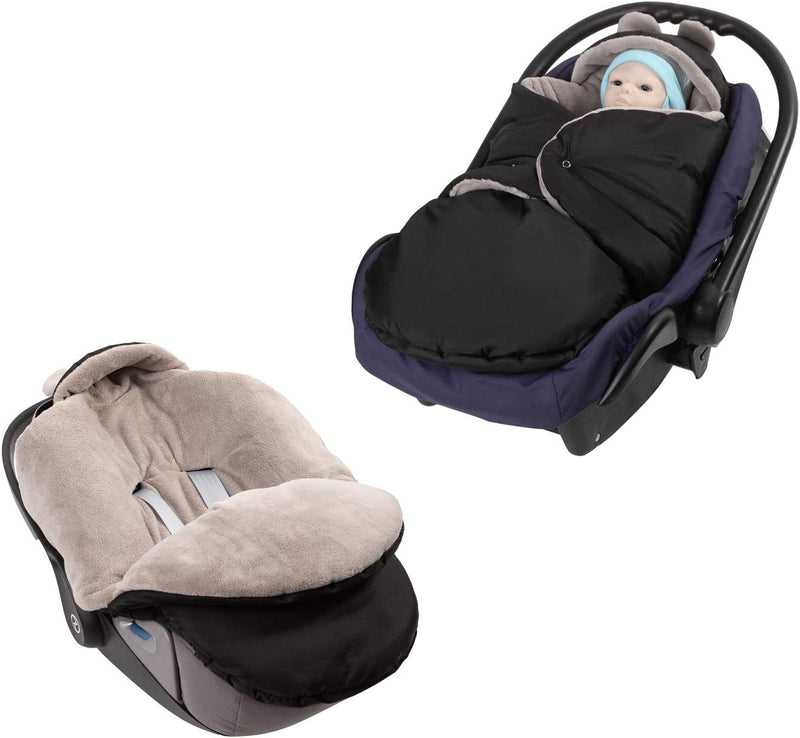 millybo Fusssack Baby Einschlagdecke für Winter geeignet für Kinderwagen Babyschale Babybett Autosit