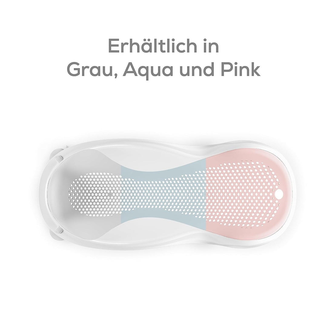 Angelcare ergonomischer Badesitz für die Baby-Badewanne Light Grey, angenehm weiche Liegefläche, auf