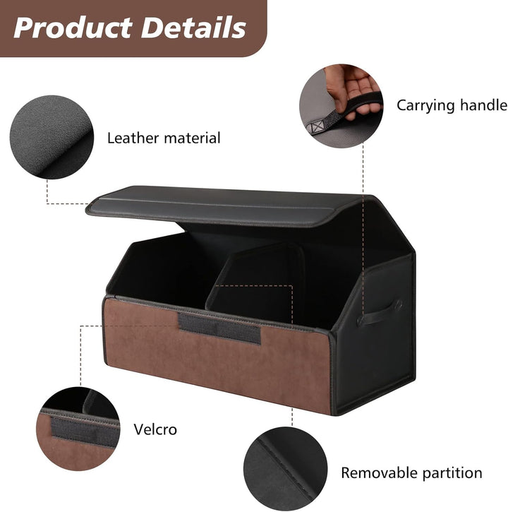 Kofferraum Organizer - Kofferraumtasche mit Deckel, Auto Kofferraum Wasserdicht, Aufbewahrungsbox Au