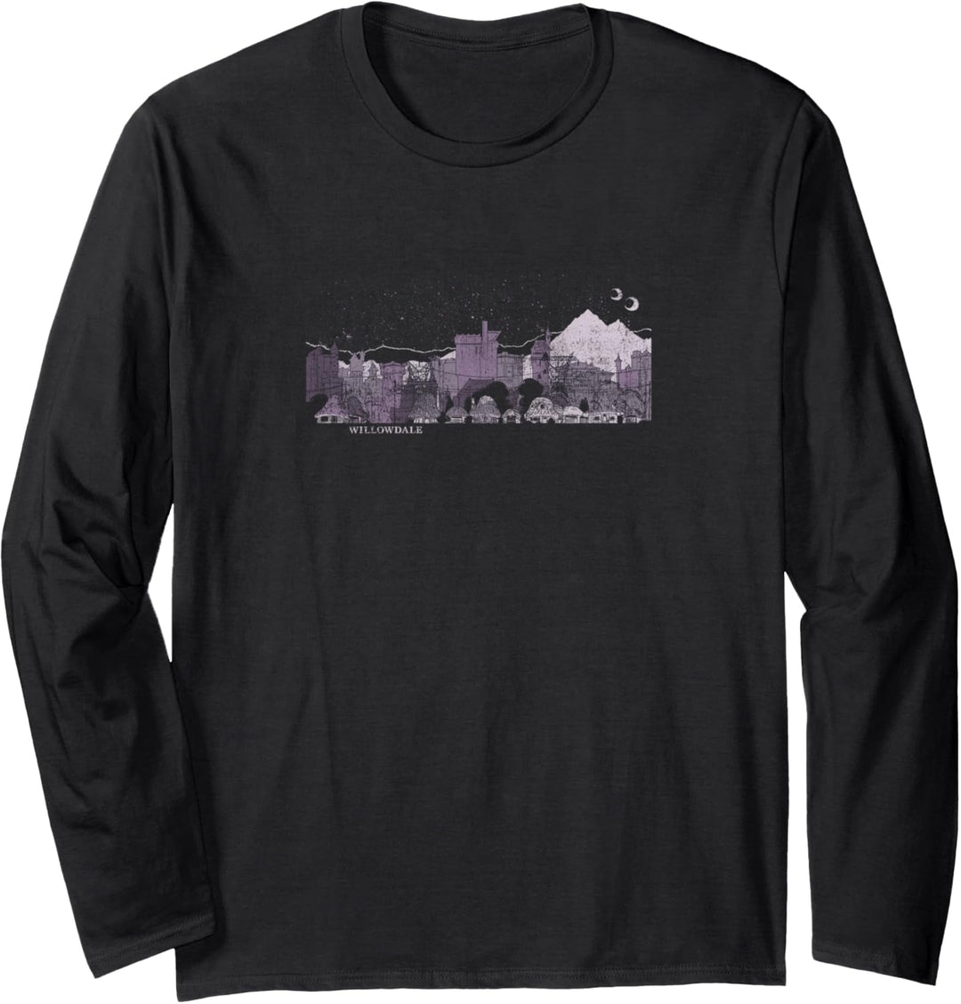 Disney Pixar Die Willowdale-Skyline von Onward Langarmshirt