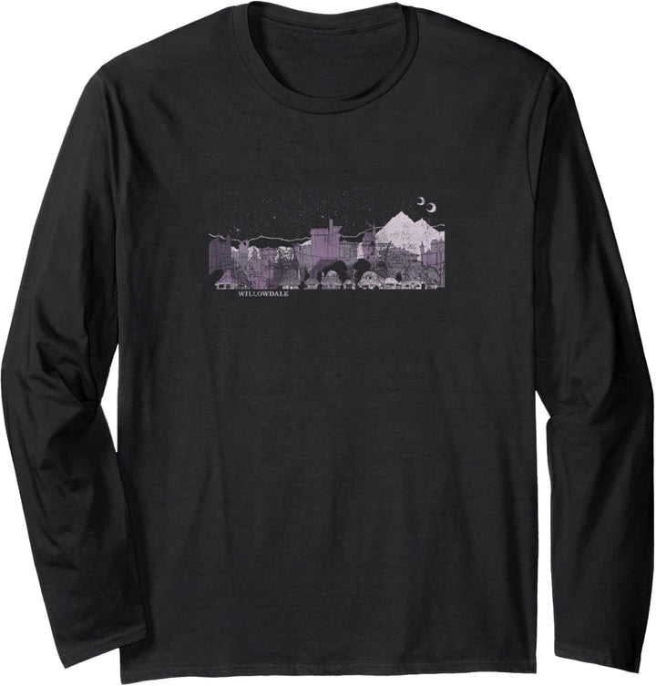 Disney Pixar Die Willowdale-Skyline von Onward Langarmshirt