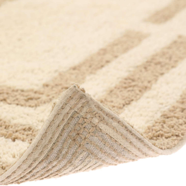RugVista Badematte Chateau, 90 x 60 cm, Rechteckig, Mittelflor, Anti-Rutsch, Moderner Badteppich, Ma