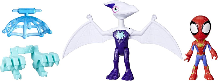 Marvel Spidey und Seine Super-Freunde Dino-Webs Ghostasaurus & Spidey, Spider-Man Action-Figuren Gho