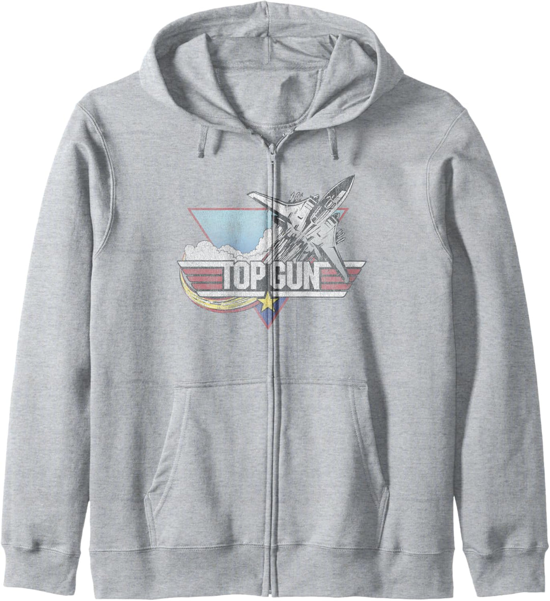 Top Gun Klassisches Flugzeug Logo Kapuzenjacke