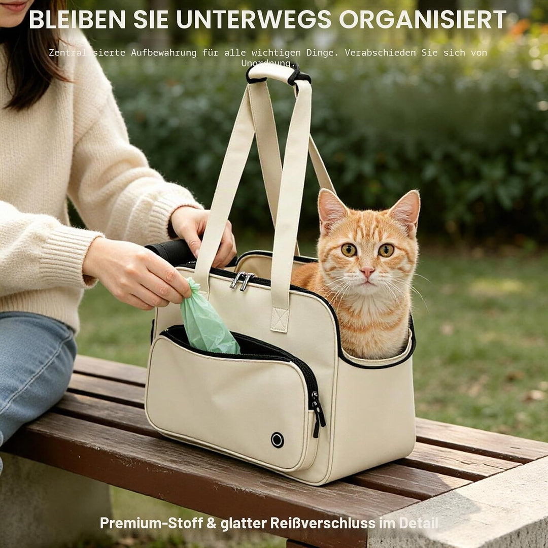 Hundetasche für Kleine Hunde und Katzen, Katzentransporttasche Haustiertasche, Tragetasche Hund Hund