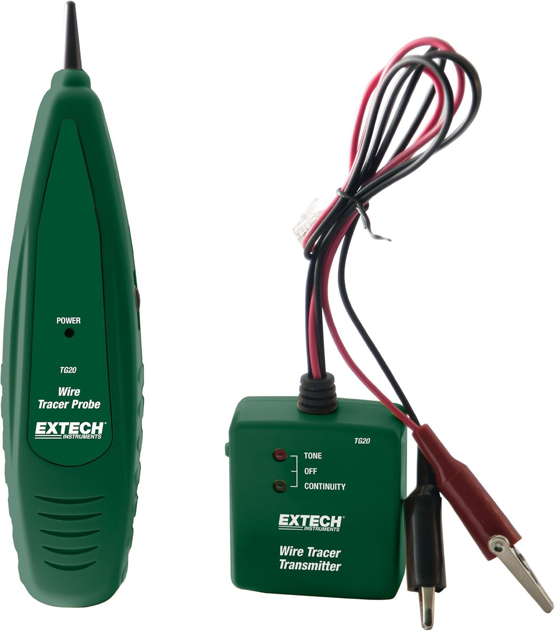 Extech Instruments CT20 Fern- und Lokal-Durchgangsprüfer & TG20 Draht-Tracer und Tongenerator, Schwa