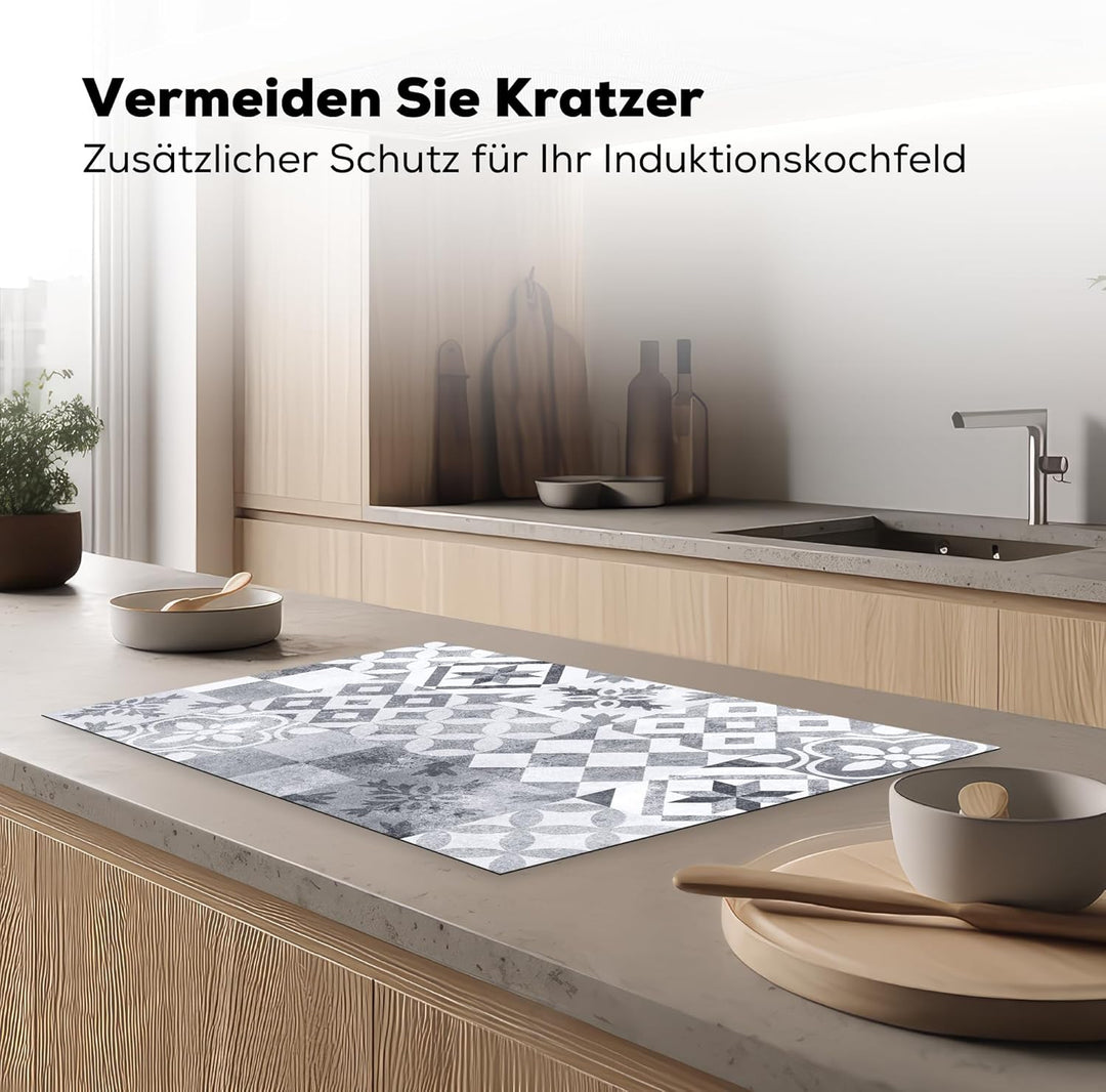 Herdabdeckplatte Einteilig 80x52 cm Küche Ceranfeld Abdeckplatte Cerankochfeld Abdeckung Induktionsk