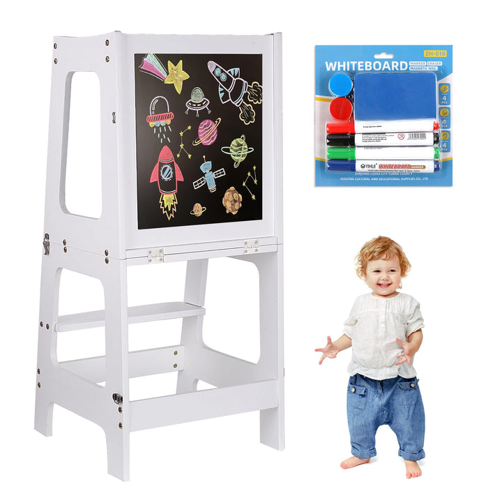 Lernturm, Lernturm für Kinder, Montessori Learning Tower, mit Message Boards,ideales Montessori Küch