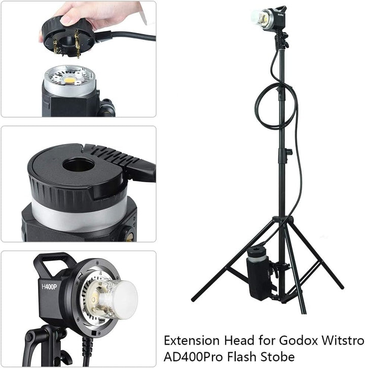 GODOX AD400Pro Witstro All-in-One Aussenblitzleuchte Monolight 2.4G Wireless HSS 1 / 8000s TTL 400Ws