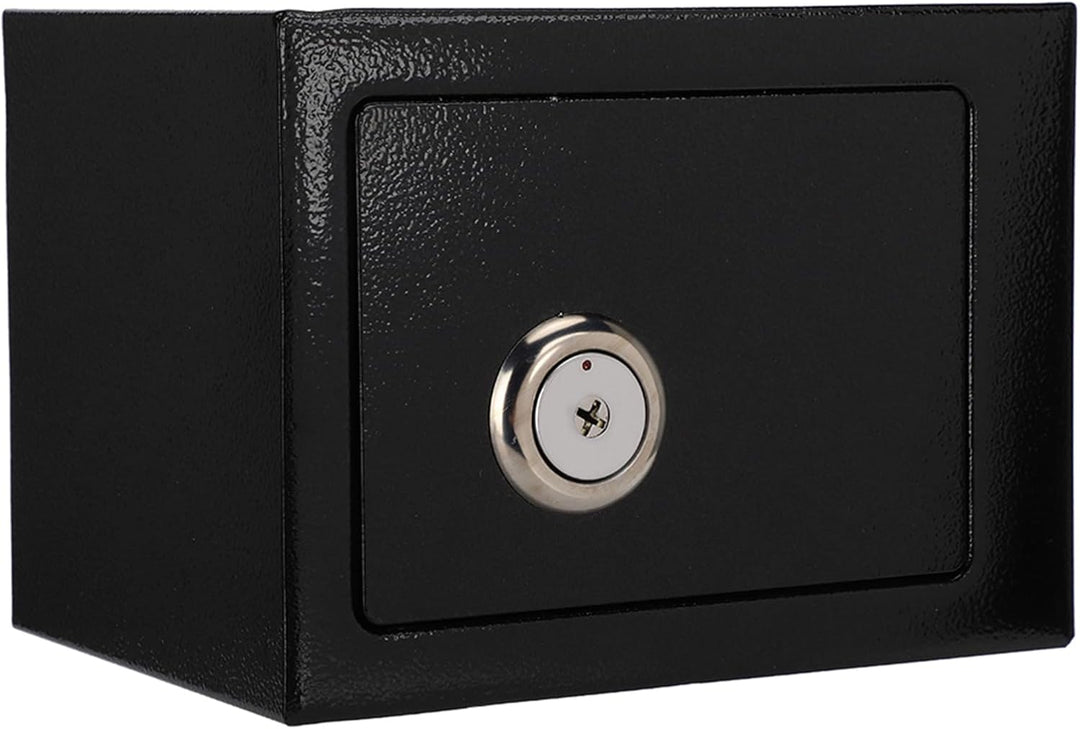 Safe mit Schlüssel-Schloss, Möbeltresor mit vorgebohrten Löchern können, wandsafe geldkassette Doppe