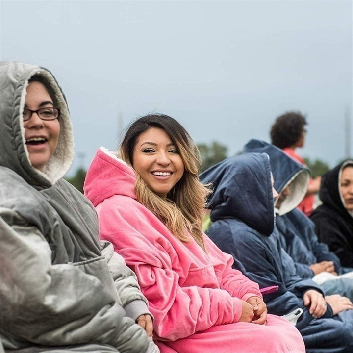 Oversized Hoodie Decke, Wearable Blanket Sweatshirt, Ultra Soft Sherpa Fleece Bequemer Kuschel Hoodi