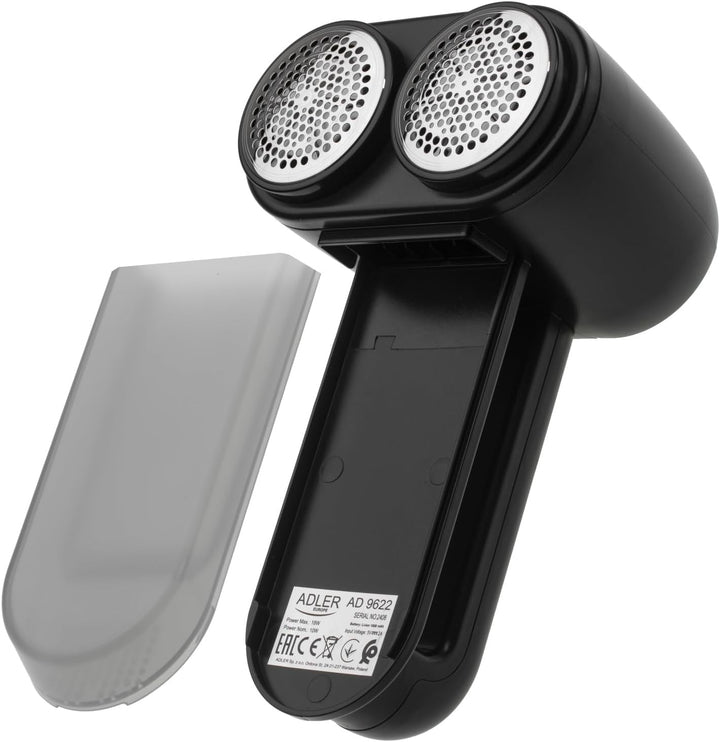 Adler Double Fusselentferner, 3 Geschwindigkeiten, LCD-Display, schwarz