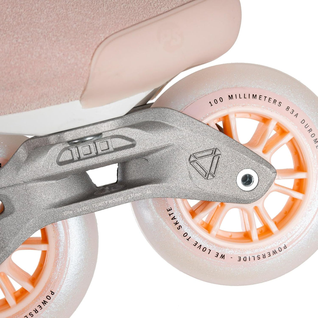 Powerslide Inline Skate Pheme Pink 100, für Fitness, für Damen 42, 42
