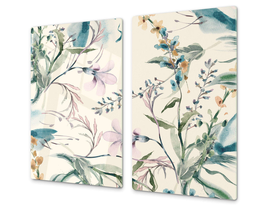Schneidbrett aus Hartglas und schützende Arbeitsoberfläche – Schneideplatten SINGLE mit 60 x 52 cm u