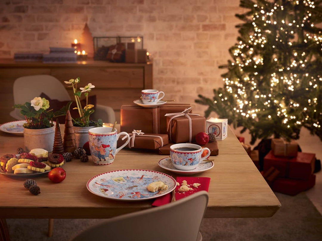 Hutschenreuther 02476-727412-14765 Sammelkollektion 22 Weihnachtsabend Porzellan Cappuccinotasse, 2-