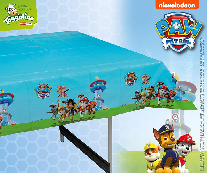 TIB Heyne 19710 - Partykoffer Paw Patrol, 51 Teile, Partygeschirr und Dekoration, Kindergeburtstag P