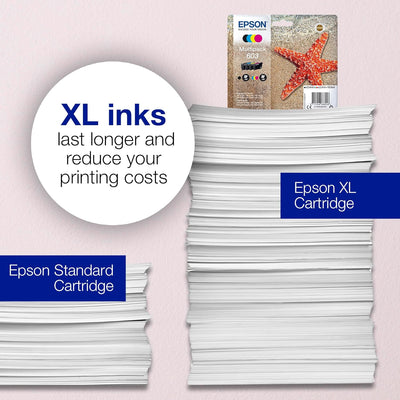 Epson Original 603XL Tinte Seestern, Singlepack schwarz XL, WF-2820DWF WF-2830DWF WF-2840DWF WF-2850