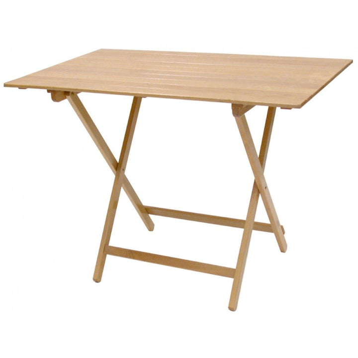 Klapptisch aus Holz, naturbelassen, 60 x 80 cm, für Camping, Garten, Haus