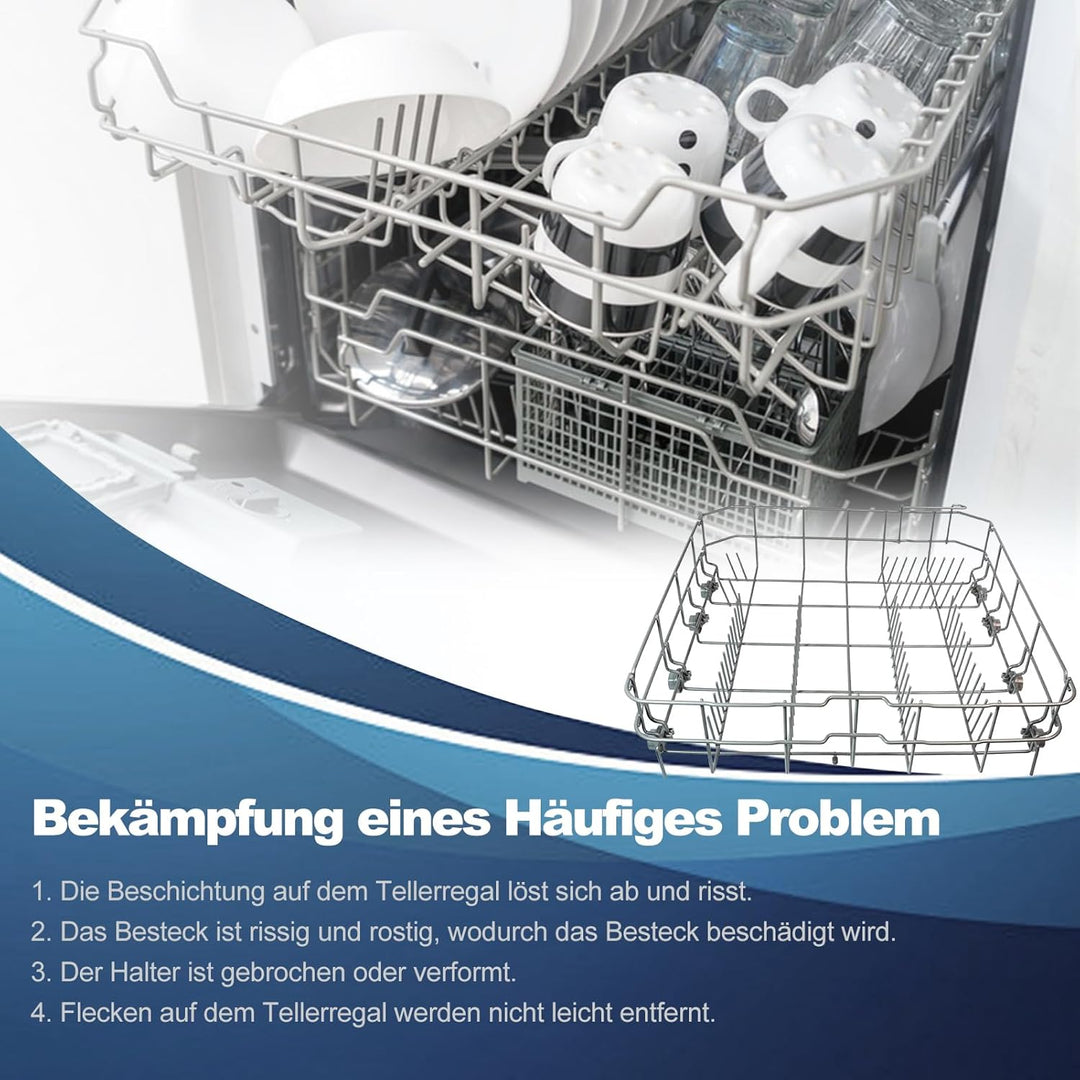 2025 Upgraded D.I.Accessa Geschirrspüler Untere Geschirrkorbbaugruppe Ersatz für Midea Gorenje Samsu