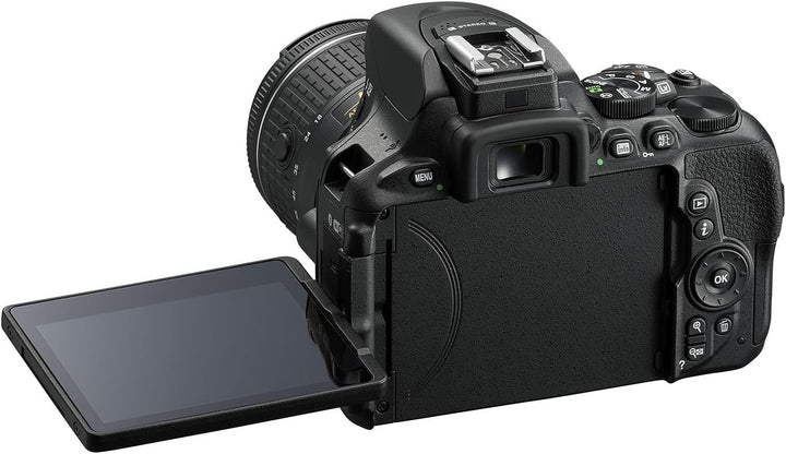 Nikon D5600 Digitale Spiegelreflexkamera, Schwarz Set AF-P VR 18-55 + AF-P VR 70-300 Single, Set AF-